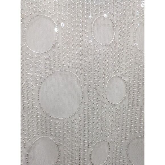 Anthropologie Eva Franco Quincy Sheer Mesh Sequin Circle Embroidered Top, XS - Picture 5 of 12